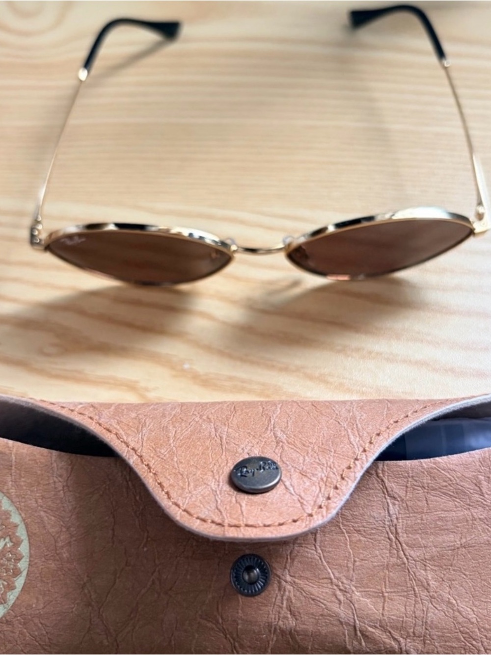 Ray-Ban Kai Gold Frame with Brown Lenses Sunglasses - Picture 5 of 5